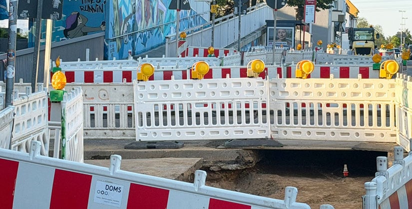 Baustelle Hardenbergstraße dauert noch länger