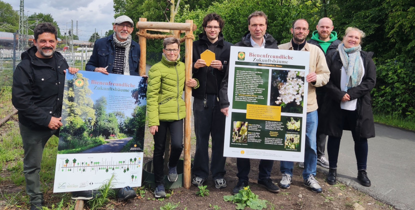 Neuer Parcours „Bienenfreundliche Zukunftsbäume“ wurde eröffnet