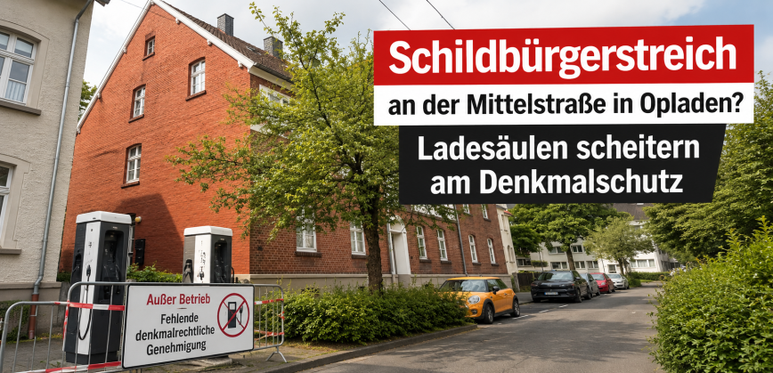 Schildbürgerstreich an der Mittelstraße in Opladen?