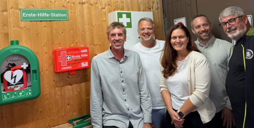 SSV Lützenkirchen erhält Defibrillator und schult Trainer